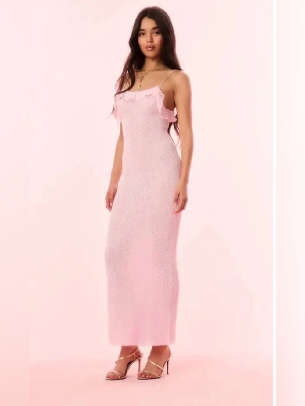 Love Shack Fancy - Alivia dress in Lotus Petal pink size XS